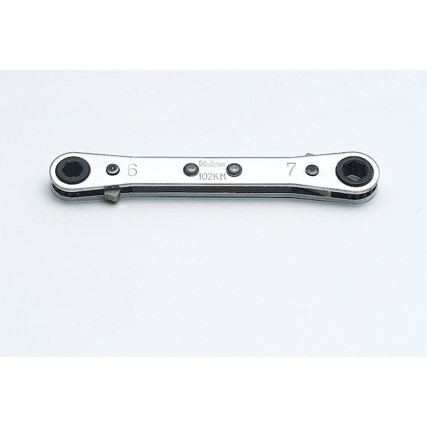 Ko-Ken Ratcheting Ring Wrench 14x17mm 6 Point 200mm, Reversible 102KM-14X17 - main